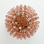 Murano Poliedri Pink Ceiling Light