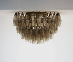 Murano Poliedri Smoked Ceiling Light