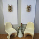 Murano Poliedri Smoked Glass Wall Sconces