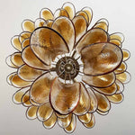 Amber Glass Petal Chandelier – Handcrafted Venetian Modern Pendant Light