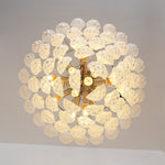 Glass Dewdrop Chandelier – Modern Art Glass Pendant Light for Dining Room and Foyer