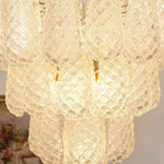 Glass Dewdrop Chandelier – Modern Art Glass Pendant Light for Dining Room and Foyer