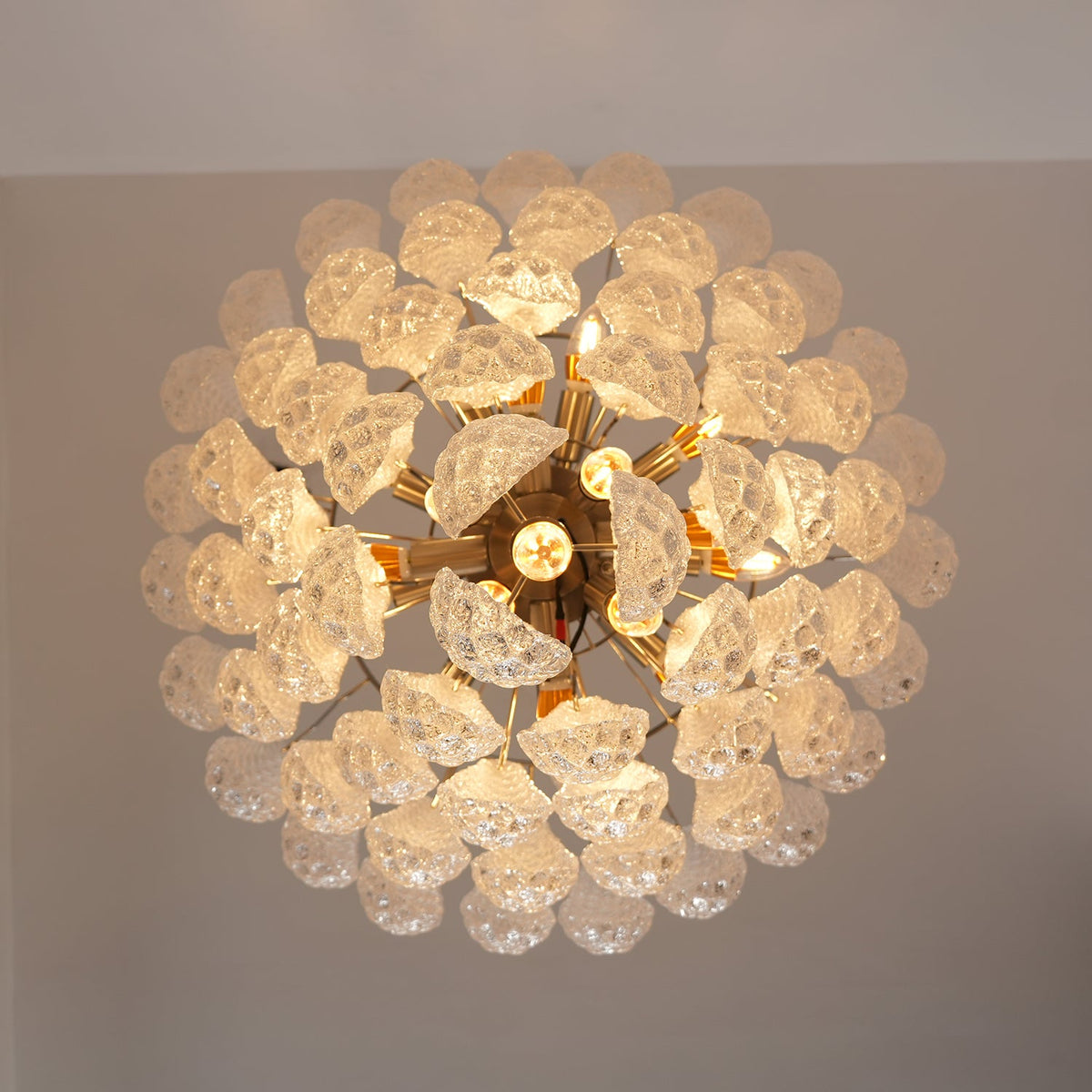 Aurelia Glass Droplet Chandelier – Modern Waterfall Pendant Light for Dining Room and Foyer
