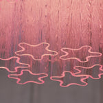 Murano Pink Glass Ceiling Light