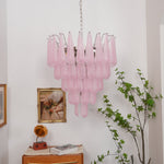 Pink Glass Dewdrop Chandelier | Modern Designer Lighting