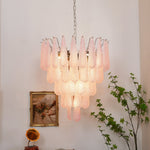 Pink Glass Dewdrop Chandelier | Modern Designer Lighting