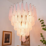Pink Glass Dewdrop Chandelier | Modern Designer Lighting