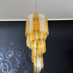 Spiral Prism Glass Chandelier – Hand-Cut Faceted Pendant Light