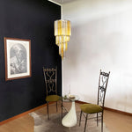 Spiral Prism Glass Chandelier – Hand-Cut Faceted Pendant Light