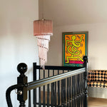 Spiral Prism Glass Chandelier – Hand-Cut Faceted Pendant Light