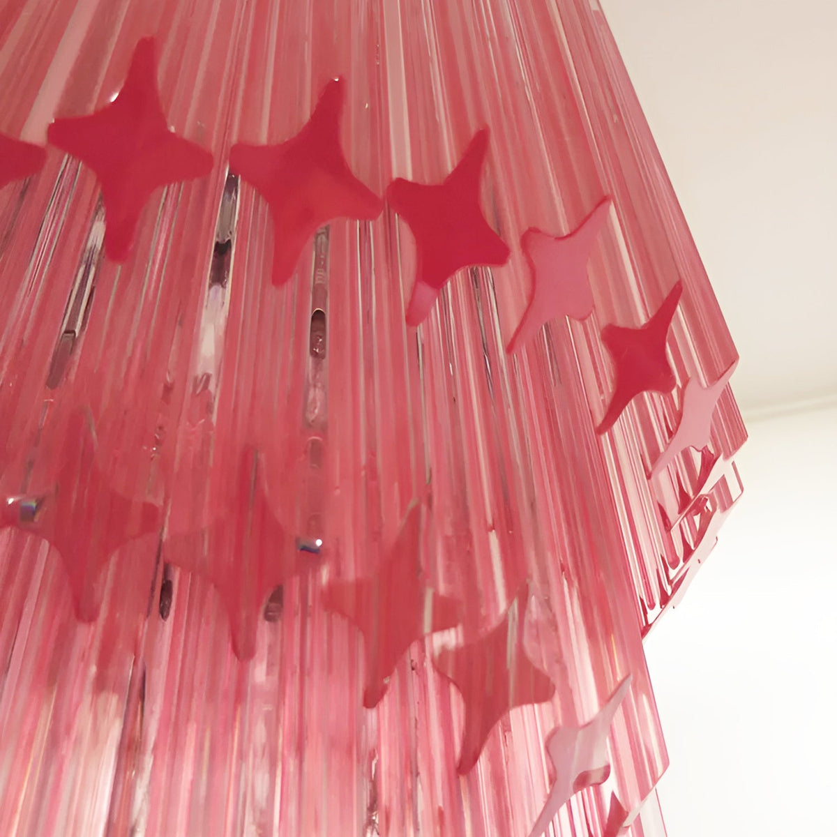 Spiral Prism Glass Chandelier – Hand-Cut Faceted Pendant Light