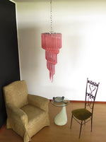 Spiral Prism Glass Chandelier – Hand-Cut Faceted Pendant Light