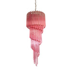Spiral Prism Glass Chandelier – Hand-Cut Faceted Pendant Light