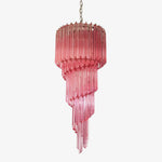 Spiral Prism Glass Chandelier – Hand-Cut Faceted Pendant Light