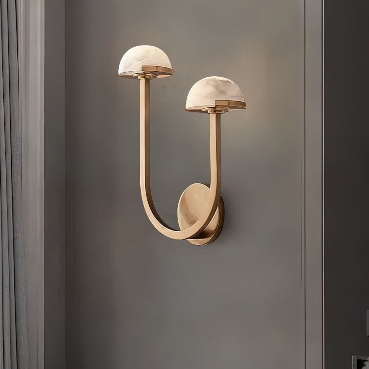 Mushroom Alabaster Wall Lamp