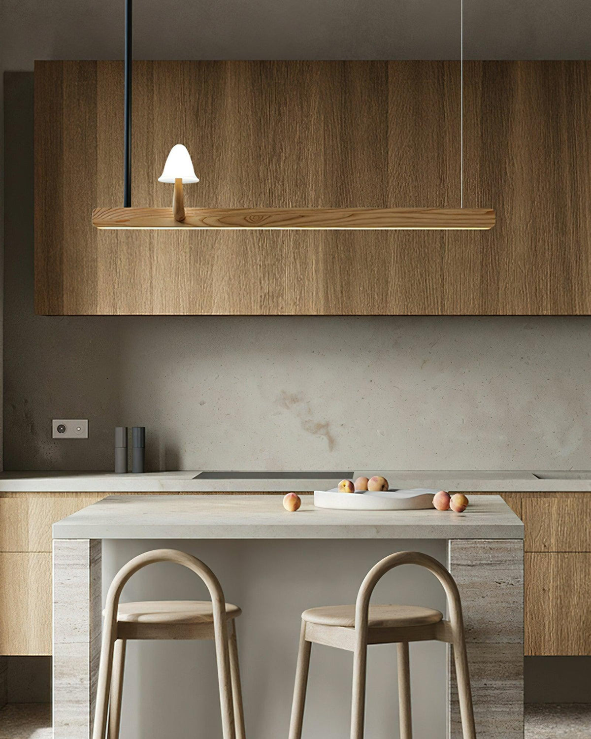 mushroom-beam-chandelier
