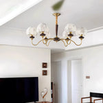 Mushroom Fabric Chandelier – Vintage-Inspired Designer Ceiling Light
