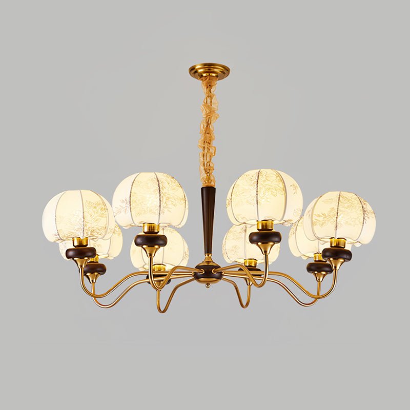 Mushroom Fabric Chandelier – Vintage-Inspired Designer Ceiling Light