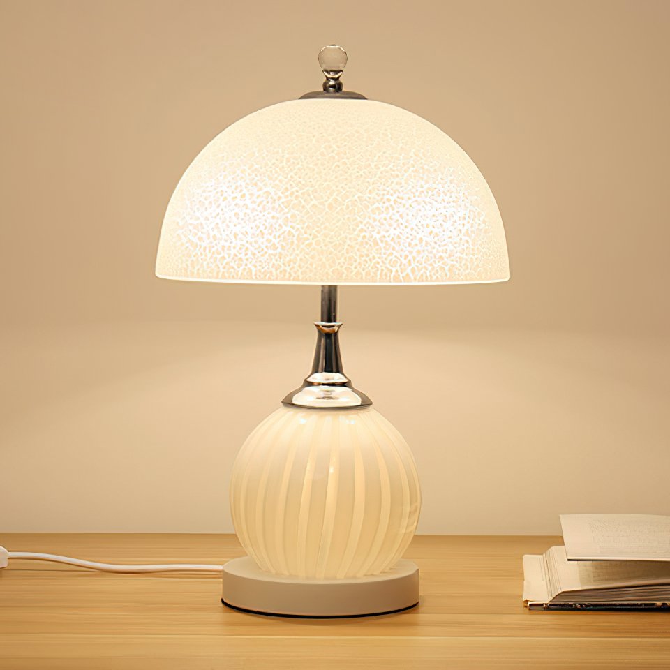 Mushroom Glass Table Lamp