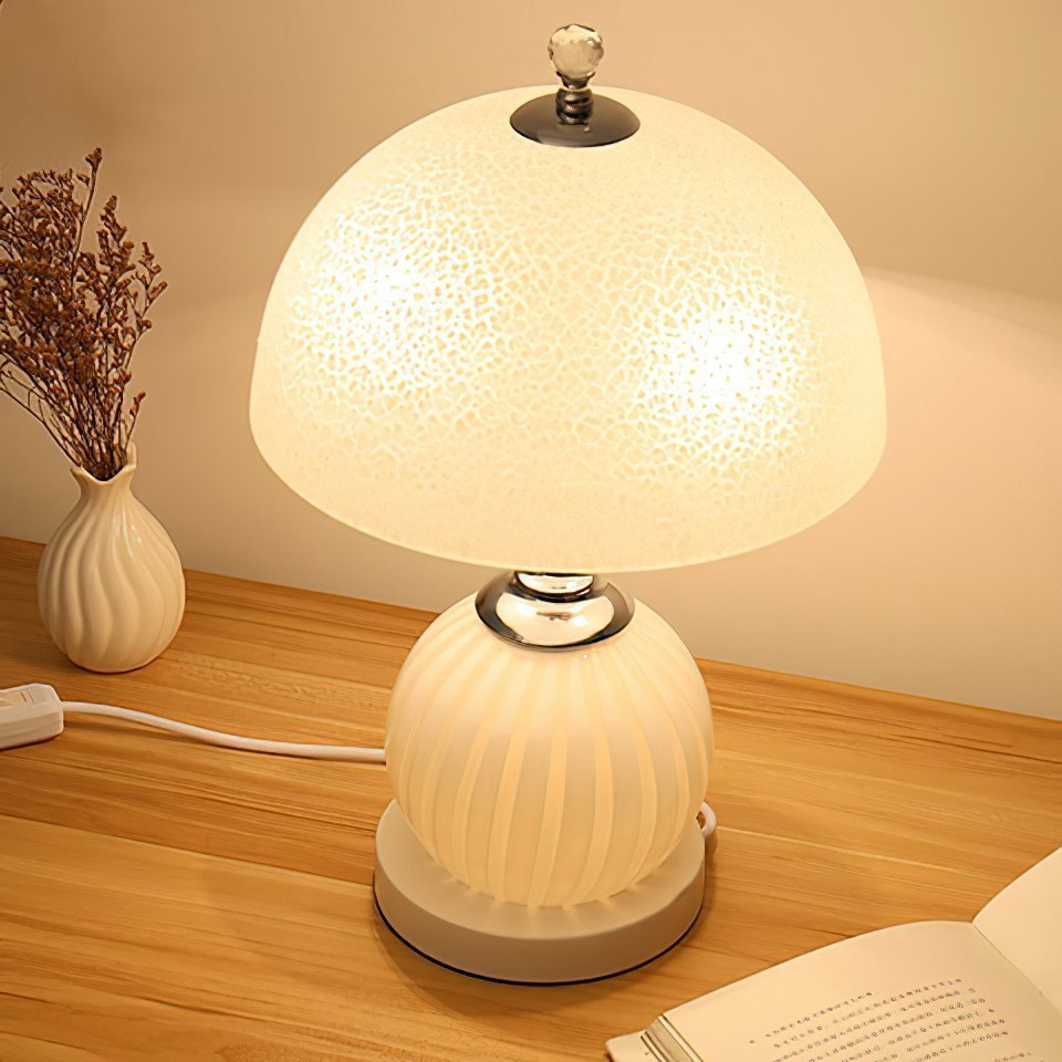 Mushroom Glass Table Lamp