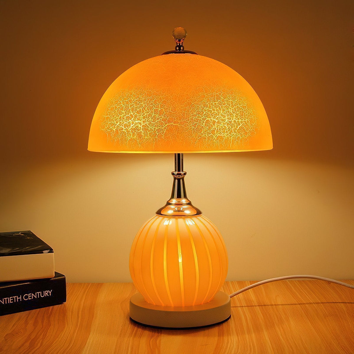 Mushroom Glass Table Lamp