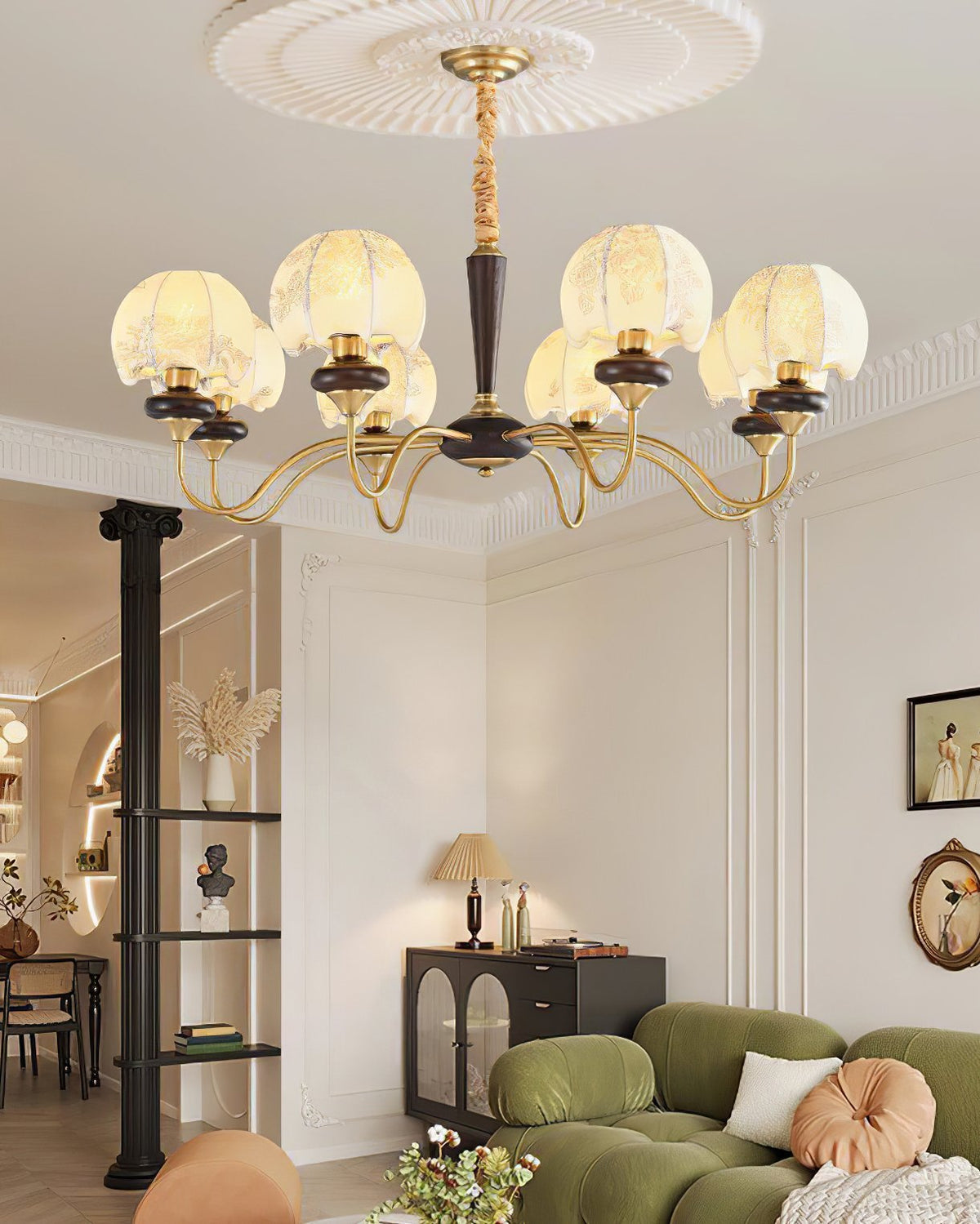 Mushroom Head Chandelier
