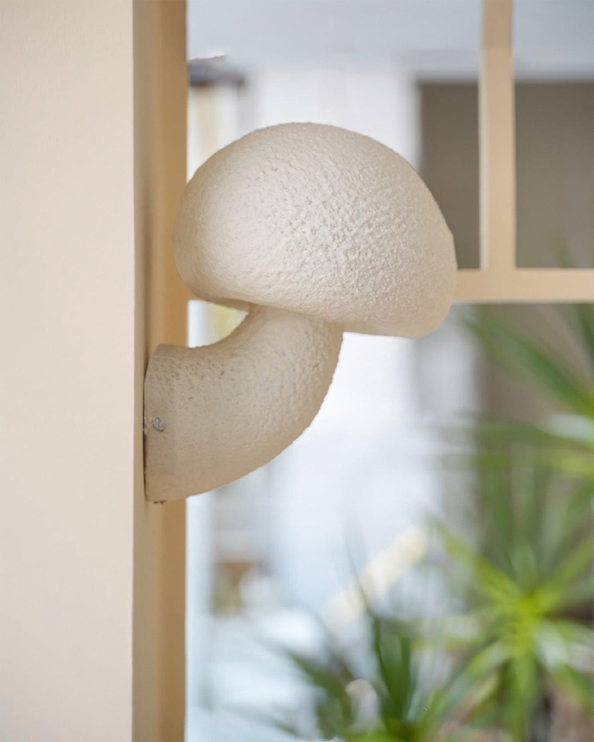 Mushroom Resin Plug In Wall Lamp