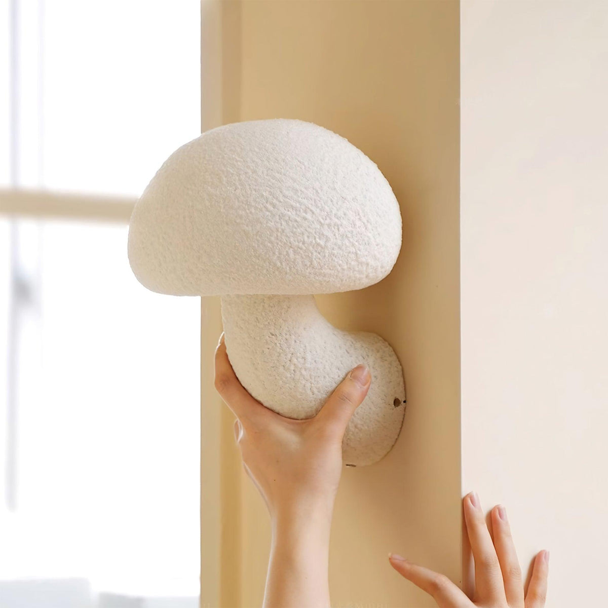 Mushroom Resin Plug In Wall Lamp