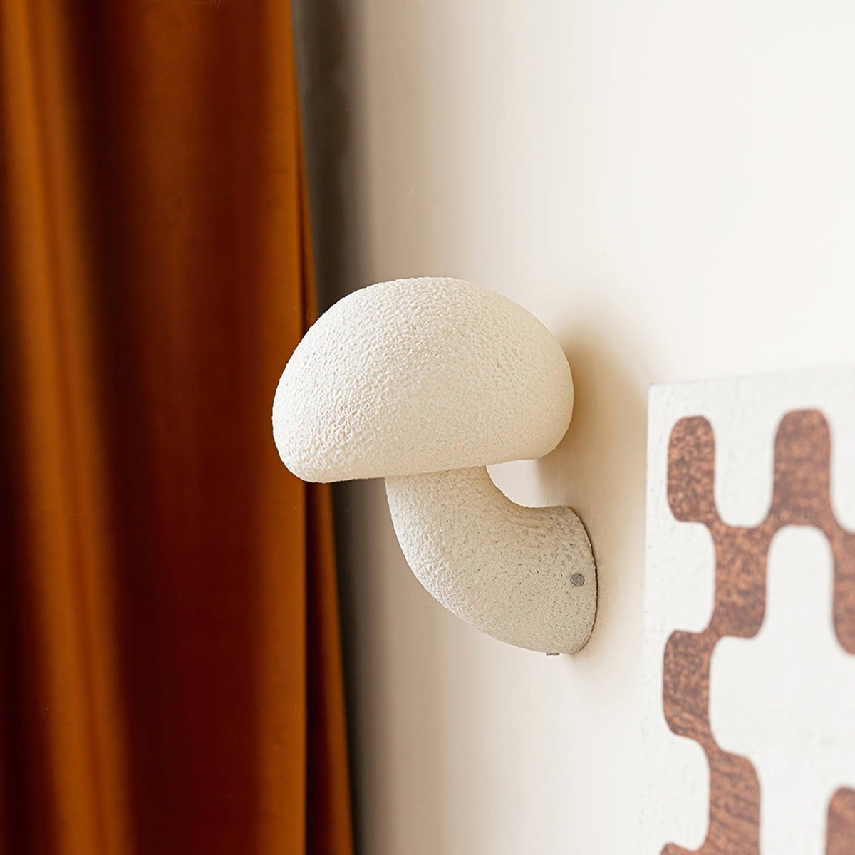 Mushroom Resin Plug In Wall Lamp