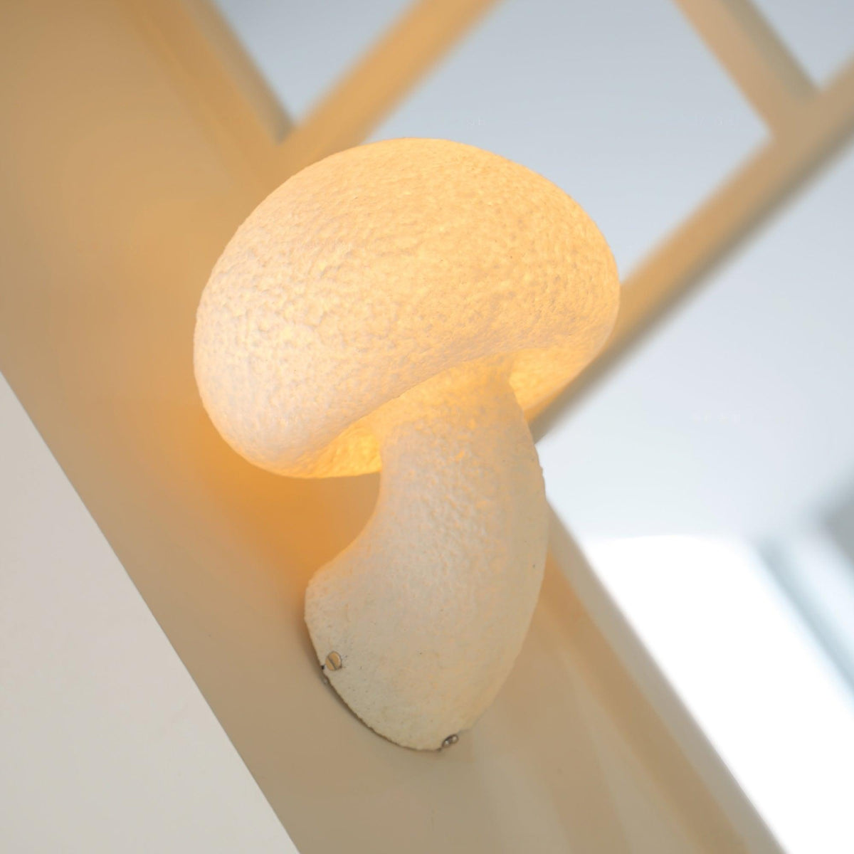 Mushroom Resin Plug In Wall Lamp
