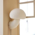 Mushroom Resin Plug In Wall Lamp