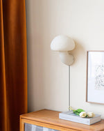 Mushroom Resin Plug In Wall Lamp