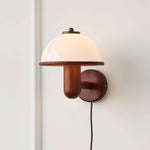 Seren Mushroom Oak Wall Lamp