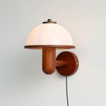 Seren Mushroom Oak Wall Lamp