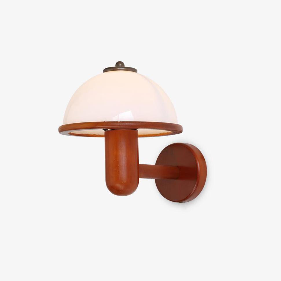 Seren Mushroom Oak Wall Lamp