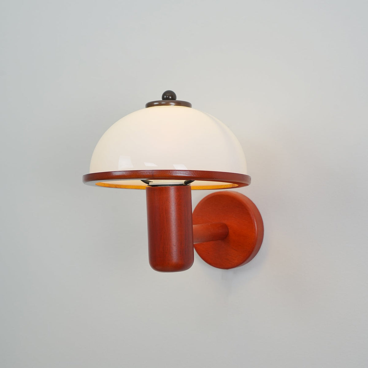 Seren Mushroom Oak Wall Lamp