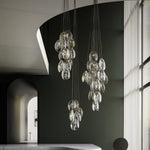 Mussels Cluster LED Chandelier – Modern Glass Pendant Light for Dining Room and Living Room