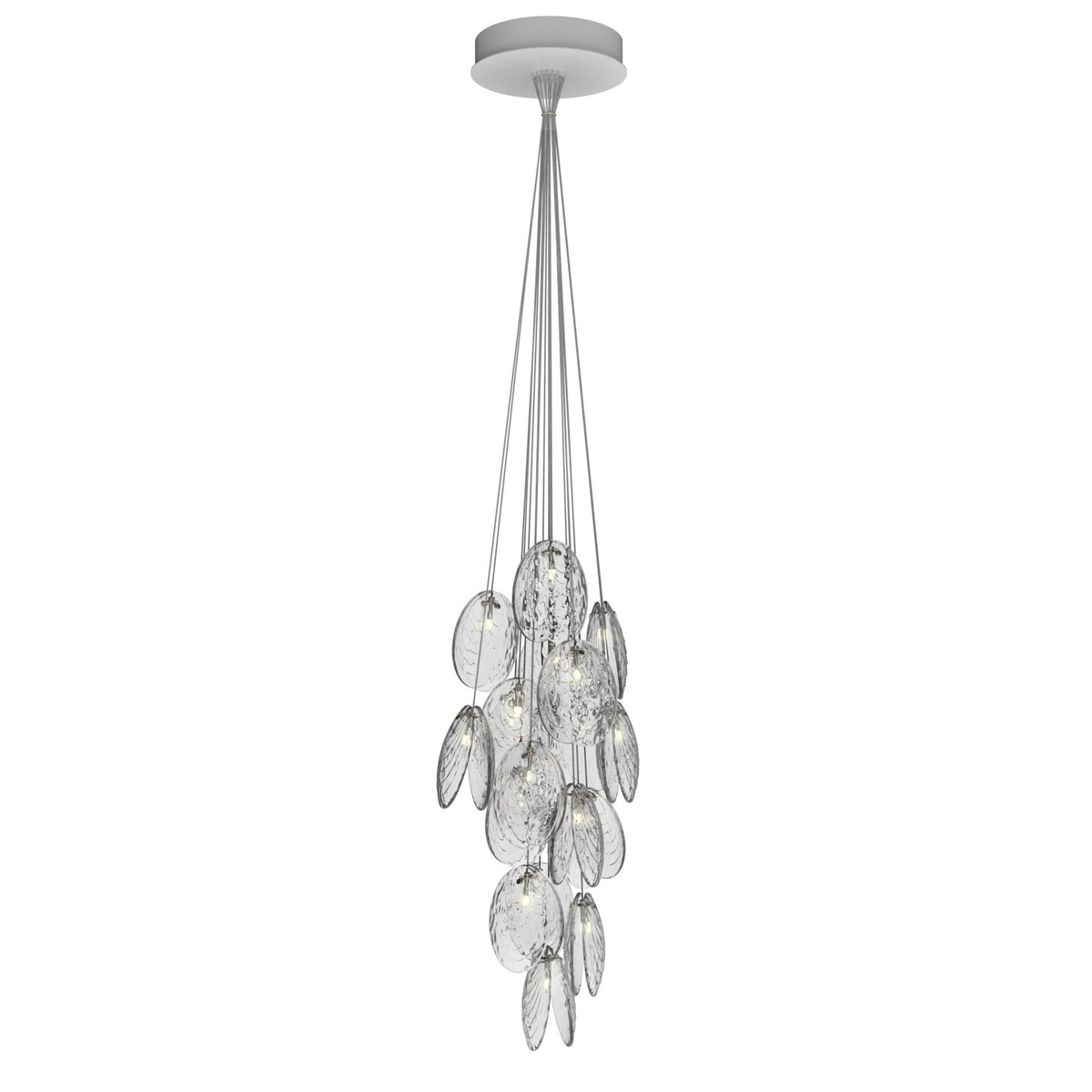 Mussels Cluster LED Chandelier – Modern Glass Pendant Light for Dining Room and Living Room