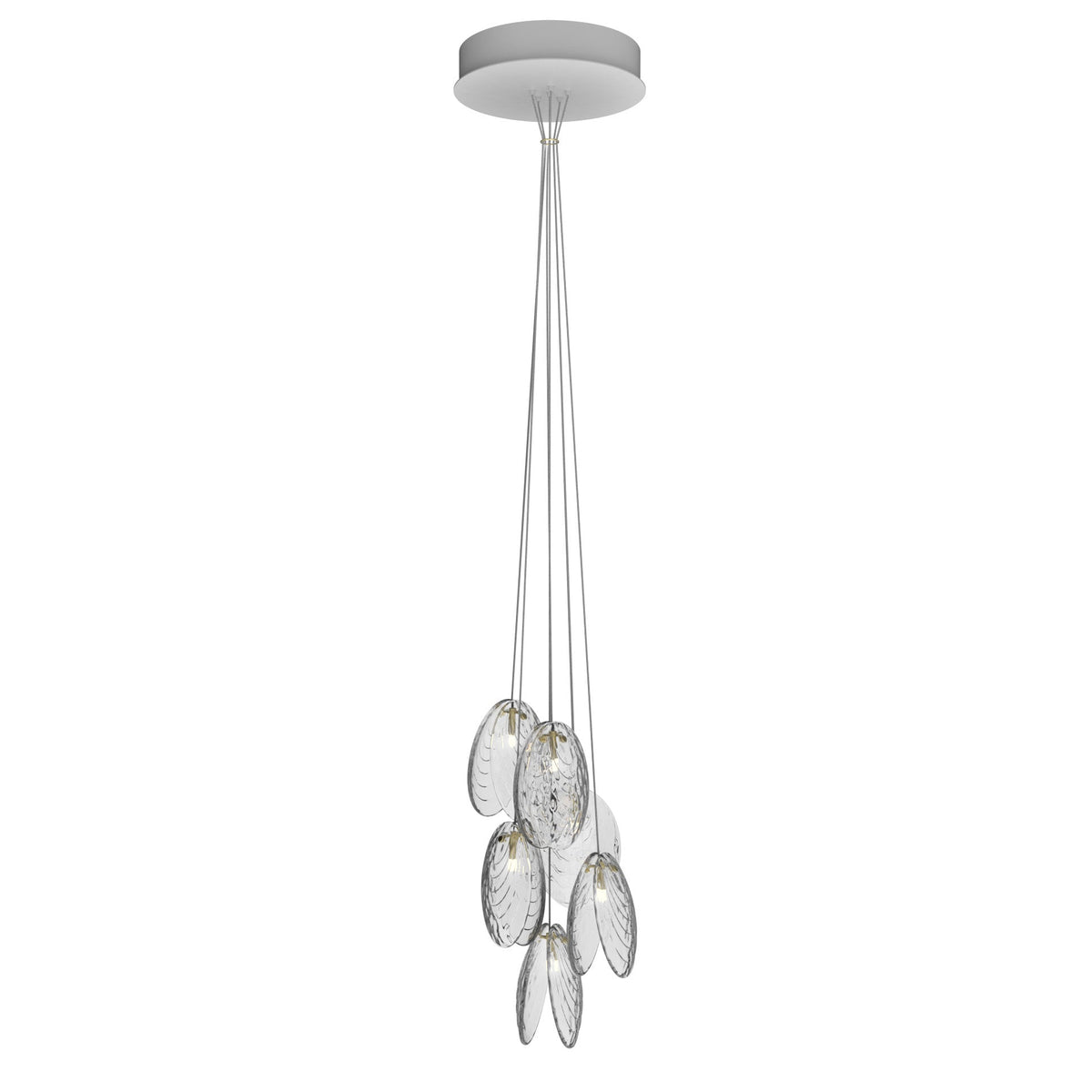 Mussels Cluster LED Chandelier – Modern Glass Pendant Light for Dining Room and Living Room