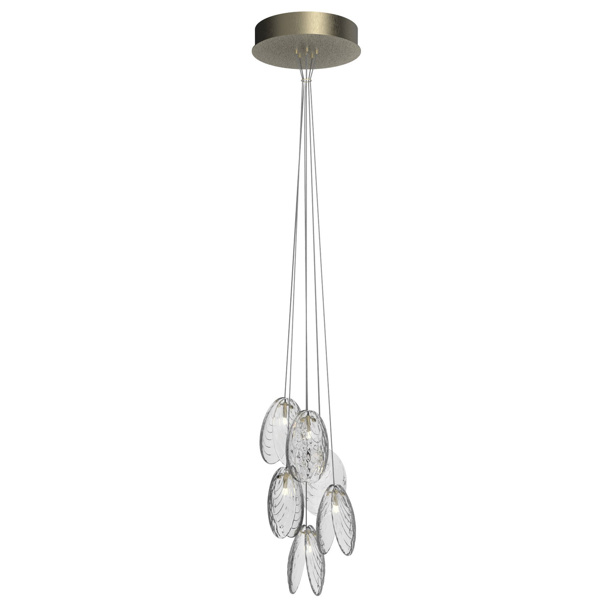 Mussels Cluster LED Chandelier – Modern Glass Pendant Light for Dining Room and Living Room
