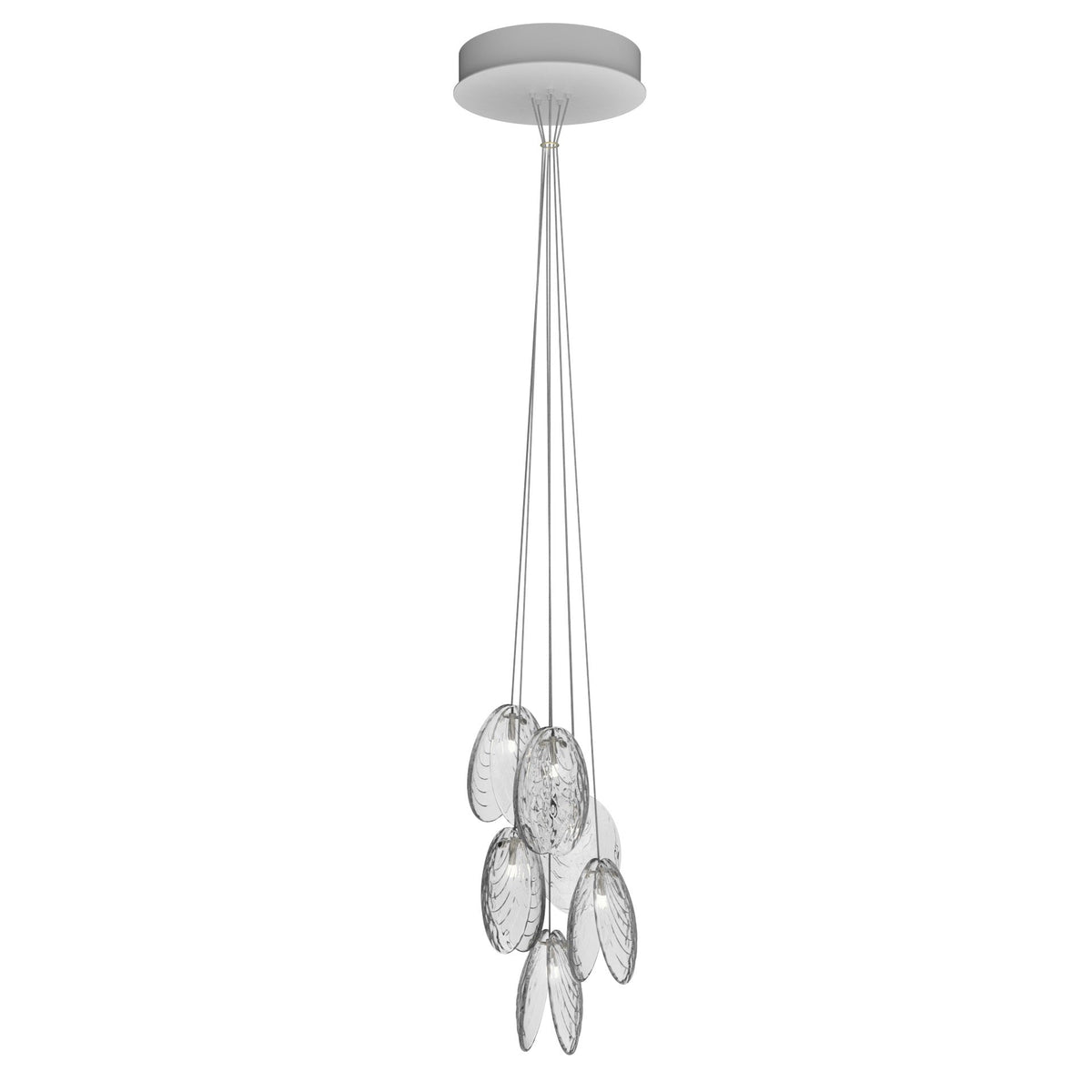 Mussels Cluster LED Chandelier – Modern Glass Pendant Light for Dining Room and Living Room