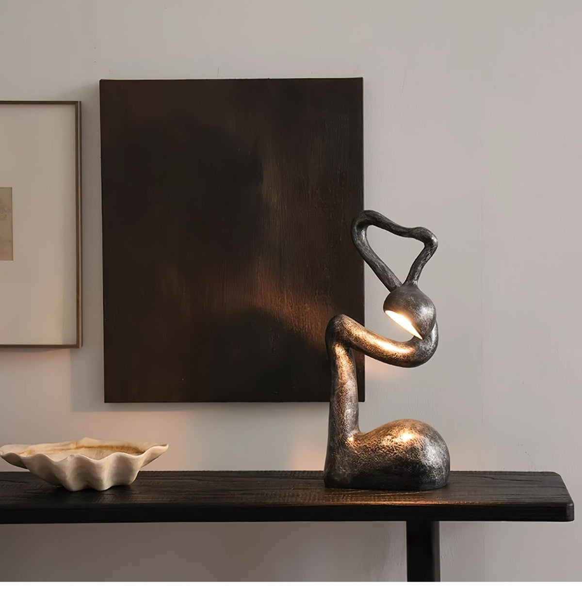 Myrrh Sculptural Table Lamp – Modern Art Deco LED Accent Light
