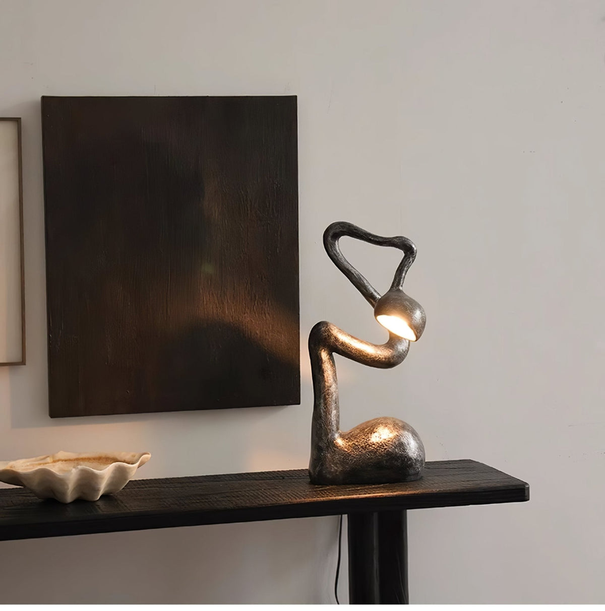 Myrrh Sculptural Table Lamp – Modern Art Deco LED Accent Light