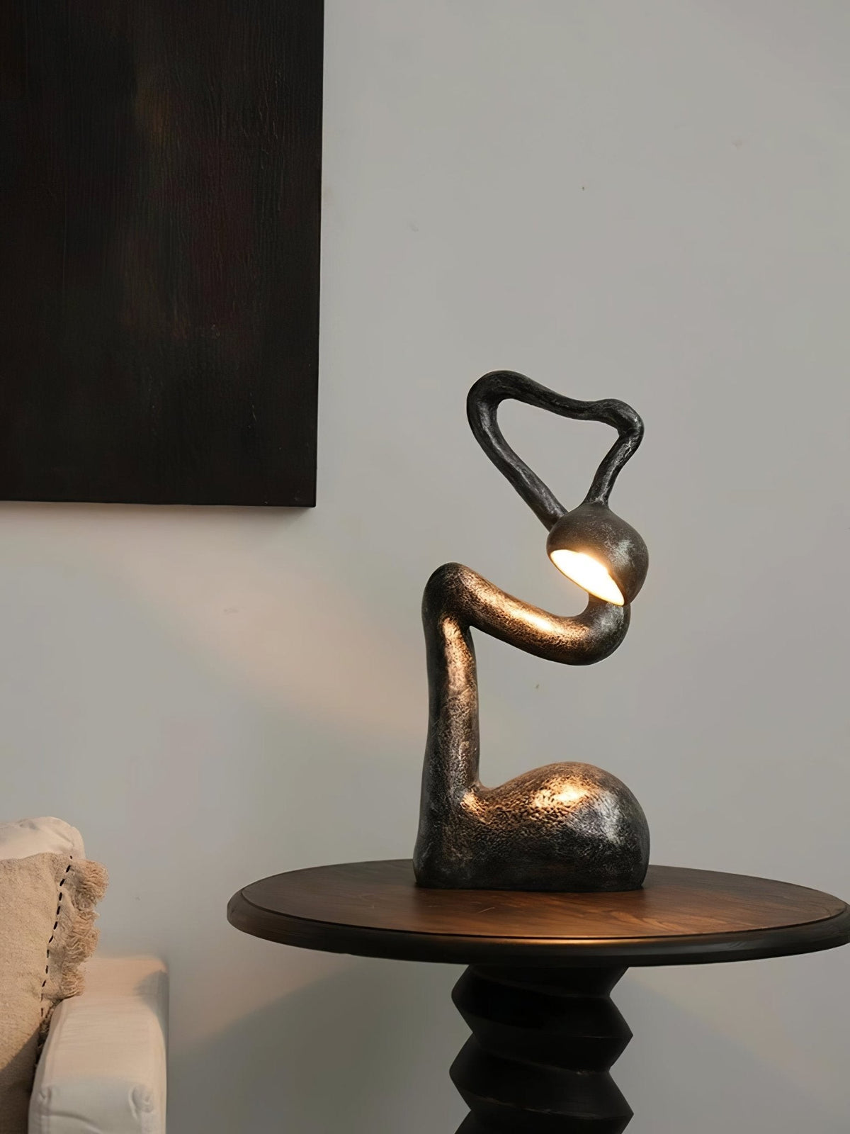 Myrrh Sculptural Table Lamp – Modern Art Deco LED Accent Light
