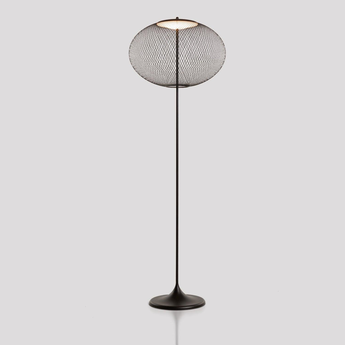Metallic Meshwork Floor Lamp – Modern Sculptural LED Floor Lamp for Living Room & Bedroom