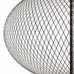 Metallic Meshwork Floor Lamp – Modern Sculptural LED Floor Lamp for Living Room & Bedroom