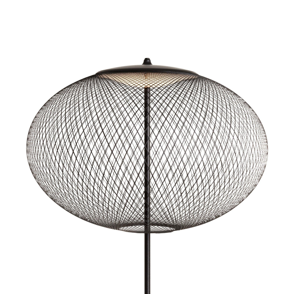 Metallic Meshwork Floor Lamp – Modern Sculptural LED Floor Lamp for Living Room & Bedroom