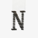 Charcoal Artistry Linear LED Chandelier in Black and Chrome
