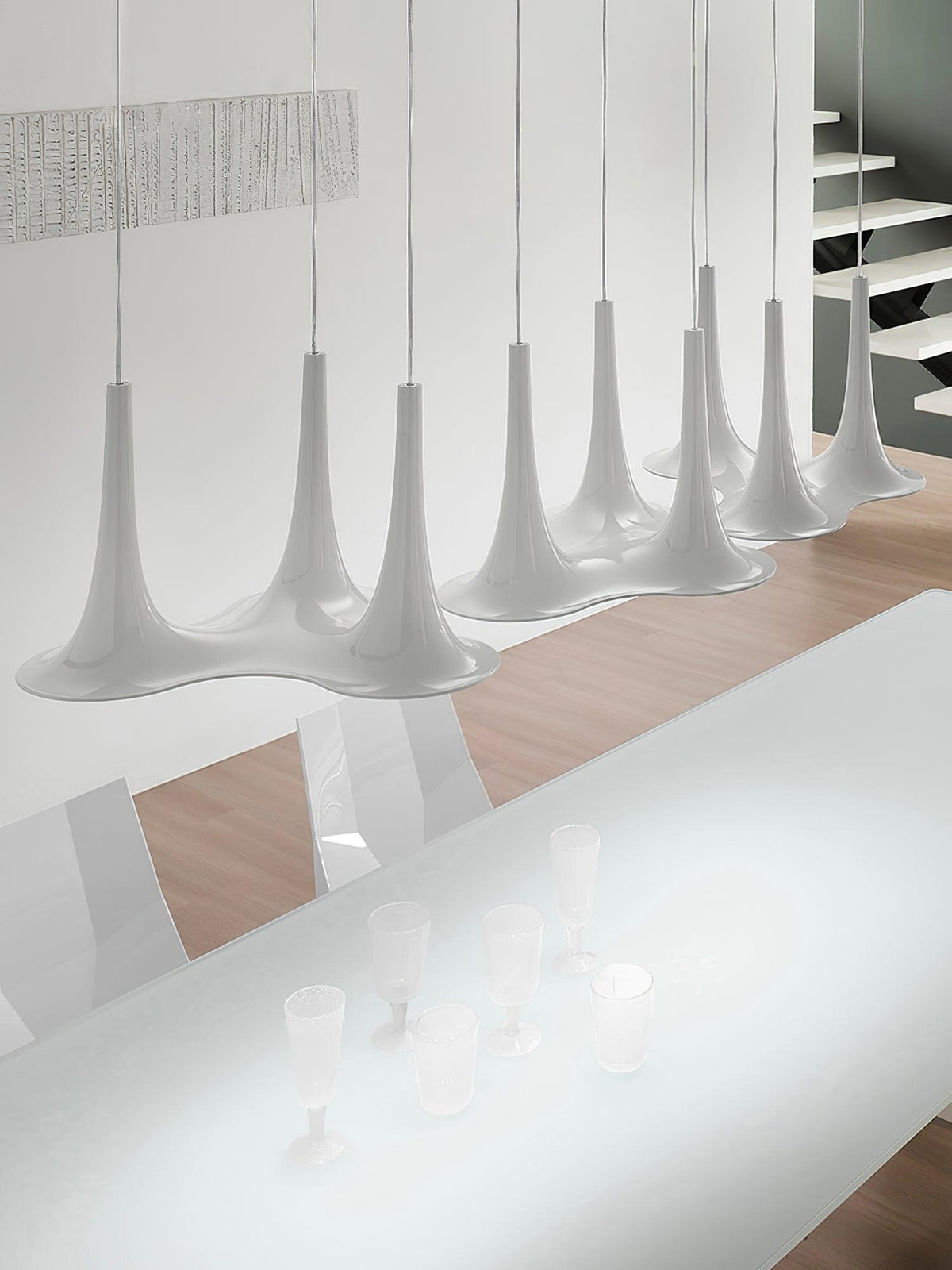 Nafir Modern Acrylic Pendant Light for Dining Room and Living Room