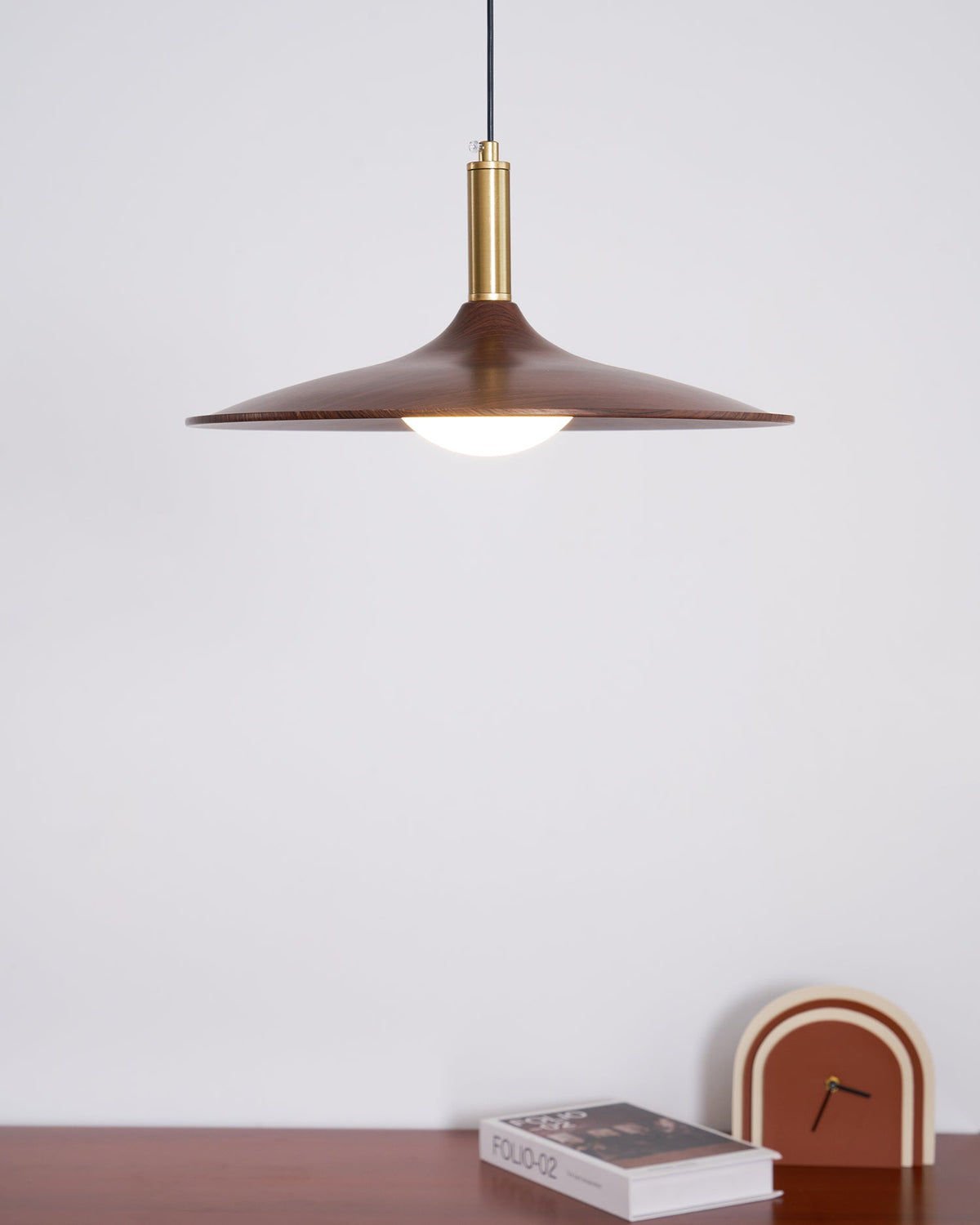 Crane Swing Arm Pendant Light – Modern LED Pendant Lamp with Brass Accents